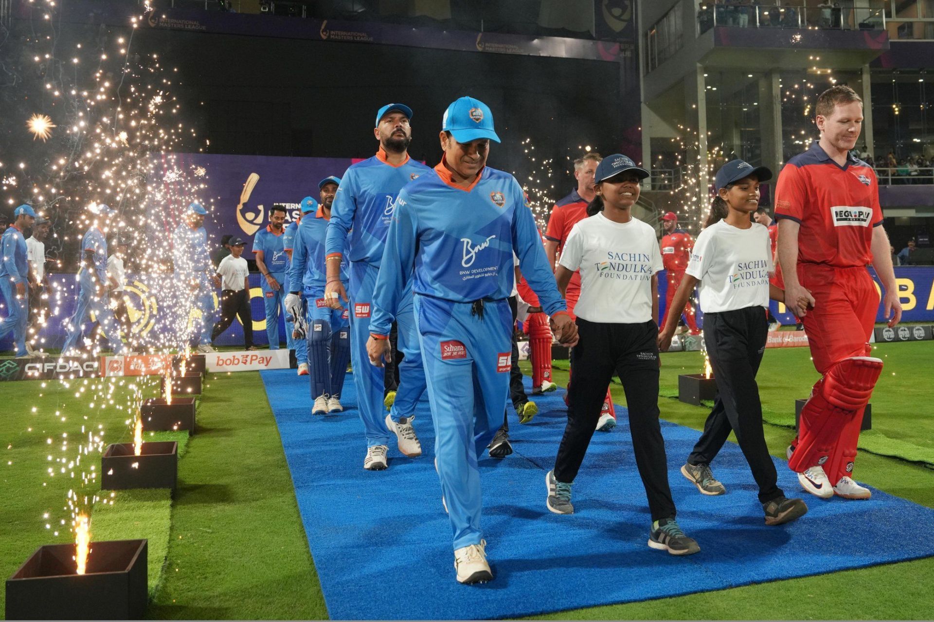 Sachin Tendulkar during a recent IML match. (Image: Sachin Tendulkar/X)