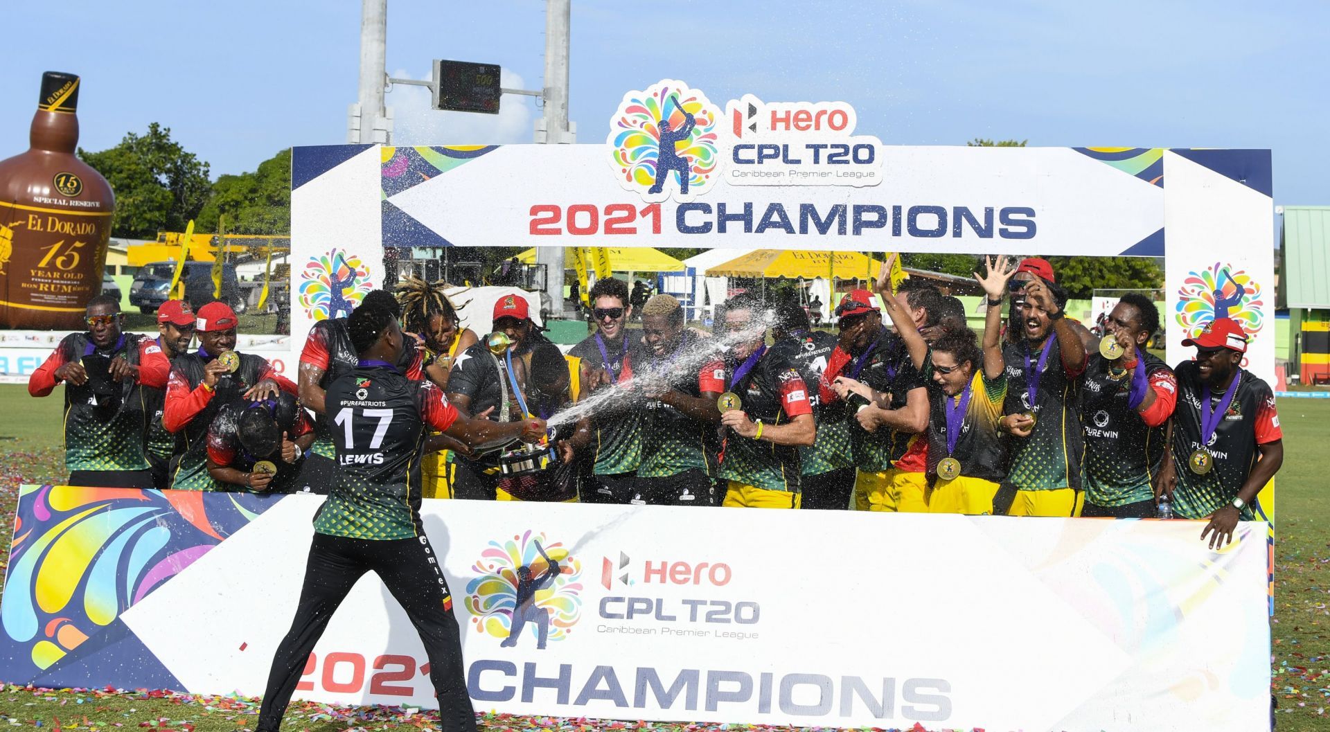 St Kitts and Nevis Patriots went on to win CPL 2021 after finishing at the bottom of the table in CPL 2020 F - Source: Getty