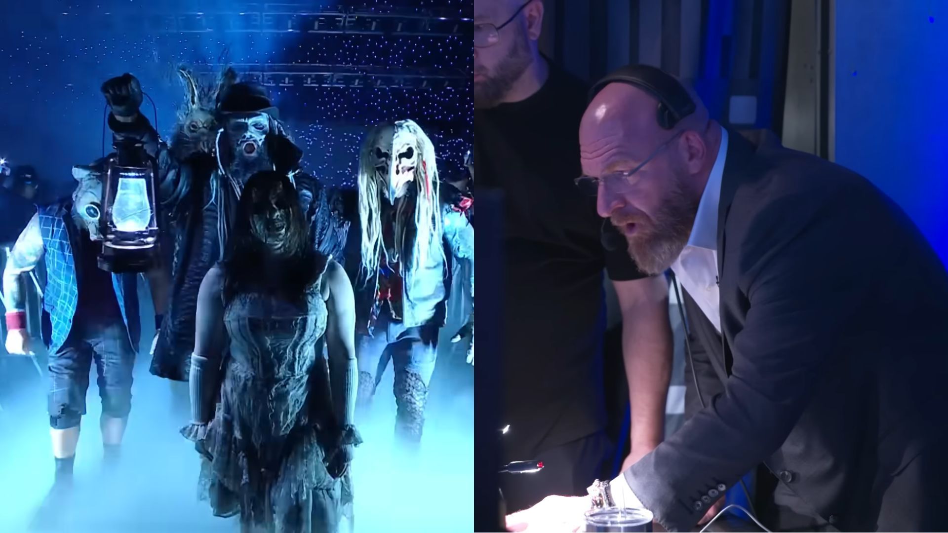 The Wyatt Sicks and Triple H.[Images via WWE