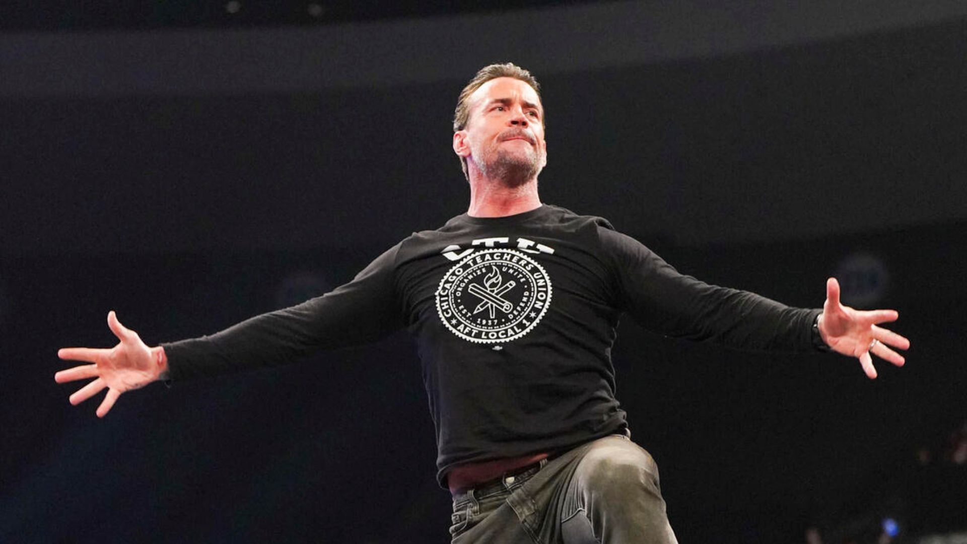 CM Punk on Monday Night RAW! [Image credit: WWE.com]