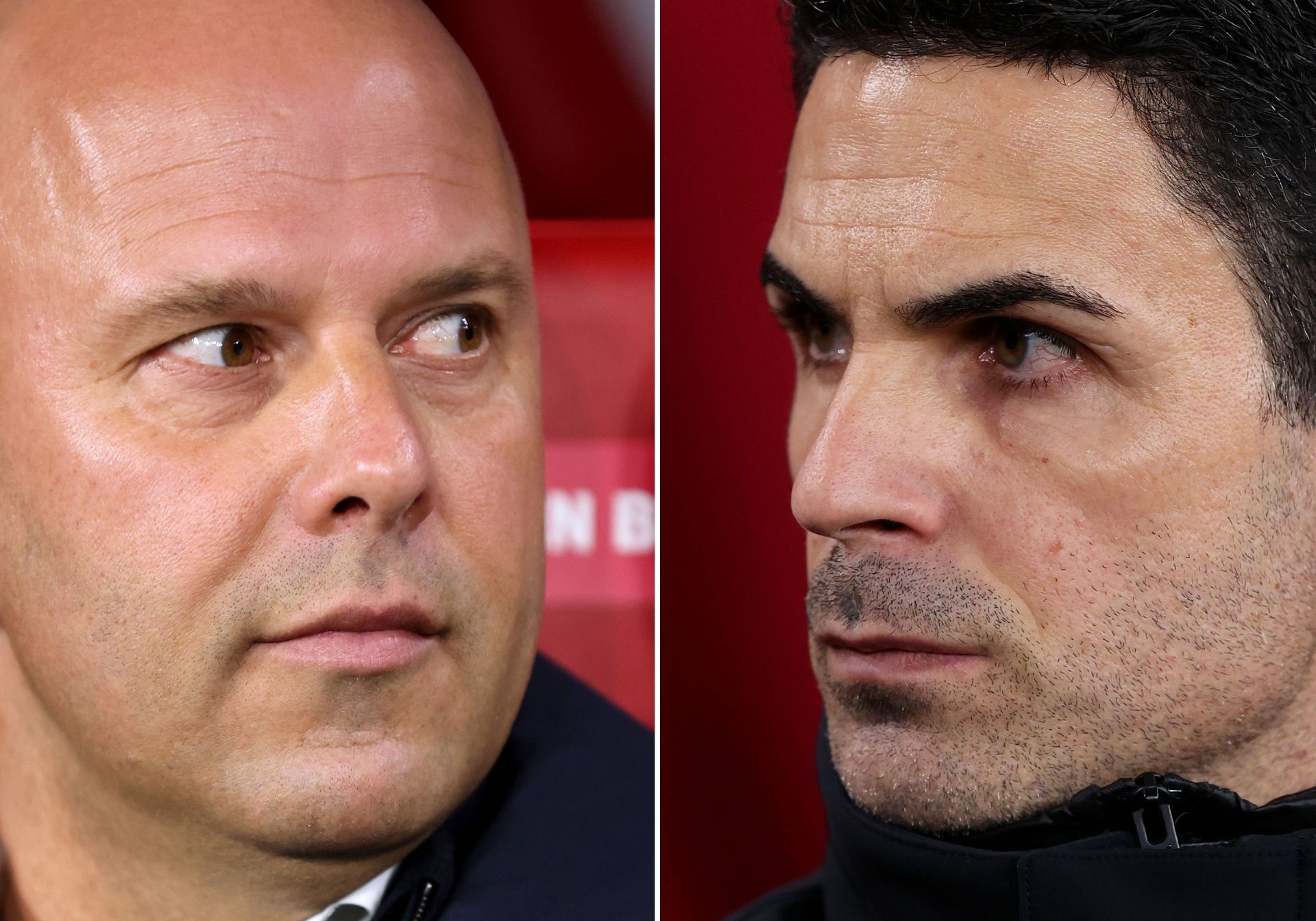 Arne Slot and Mikel Arteta - Premier League - Source: Getty