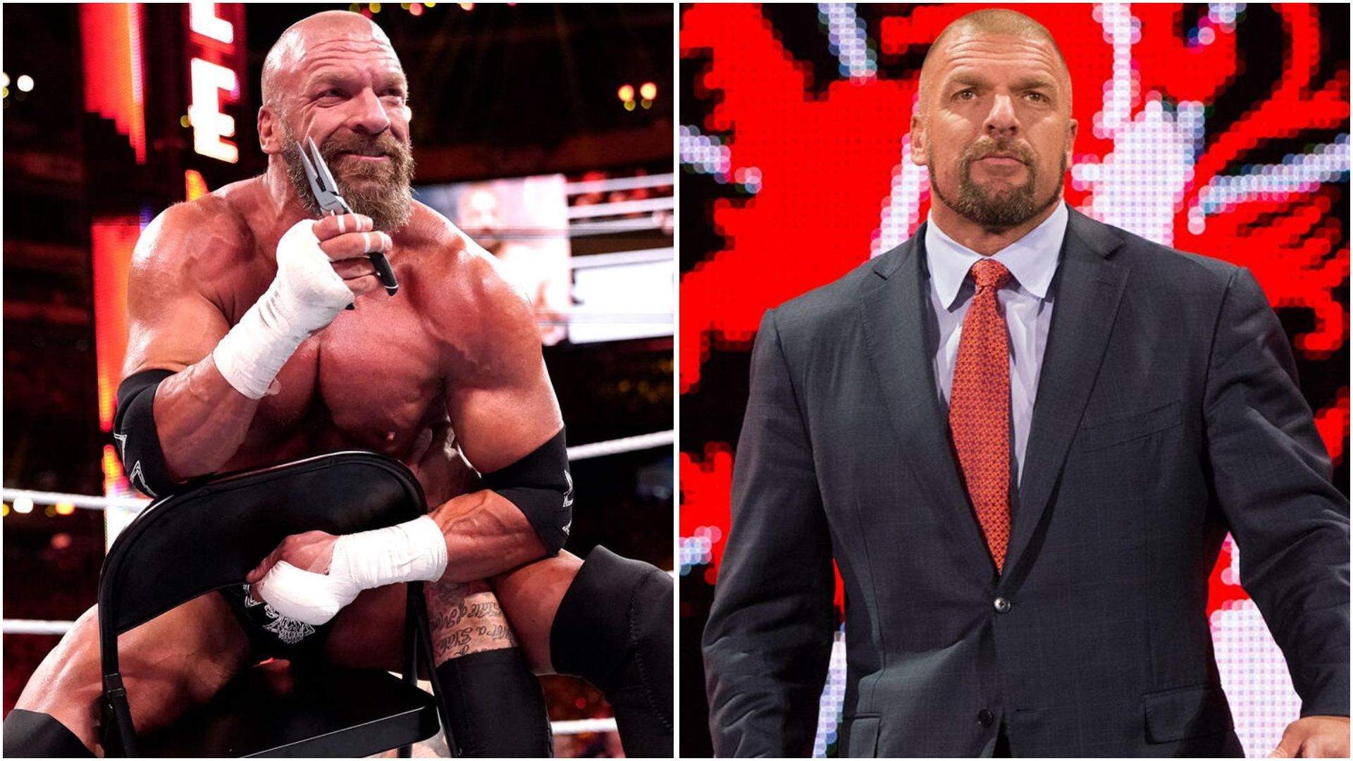 Triple H is in charge of WWE creative. (Photos: WWE.com)