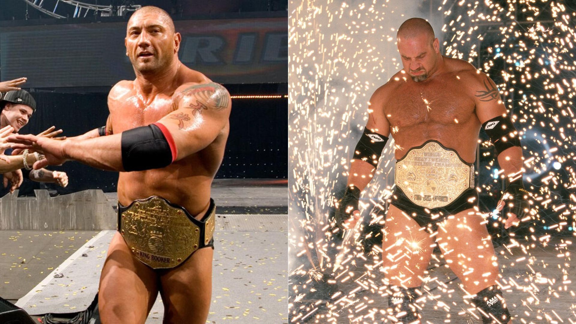 Batista (left); Goldberg (right) [Image Credits: wwe.com]