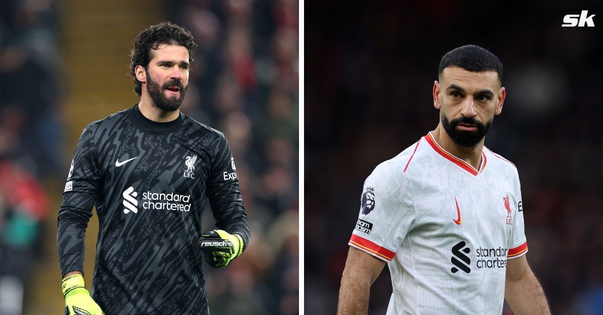 Alisson highlights key thing Mohamed Salah did for Liverpool apart from goals against Bournemouth (Source: Both images from Getty)