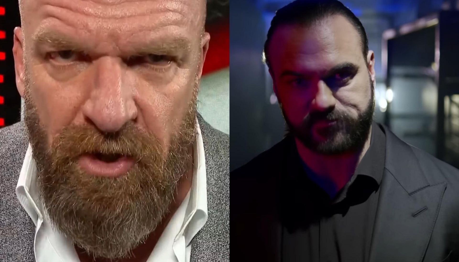 Triple H (left), Drew McIntyre (right)   [Image Credits: WWE on YouTube]