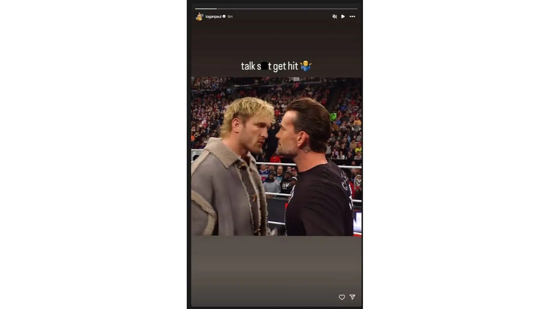 Screengrab of Logan Paul&#039;s Instagram Story (via Paul&#039;s Instagram story)