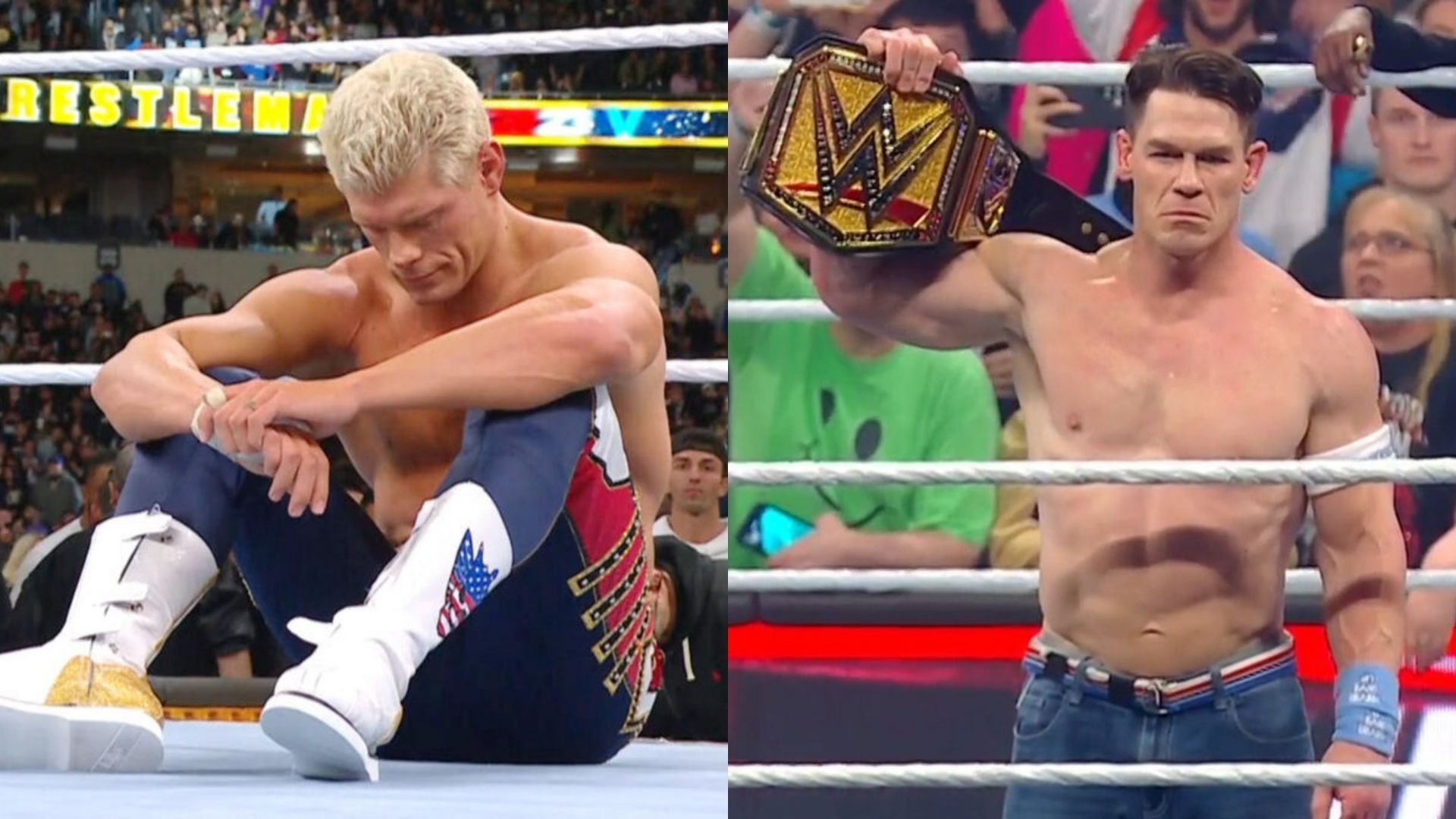 Will Cody Rhodes lose to John Cena at WrestleMania? (Images credit: WWE.com &amp; WWE