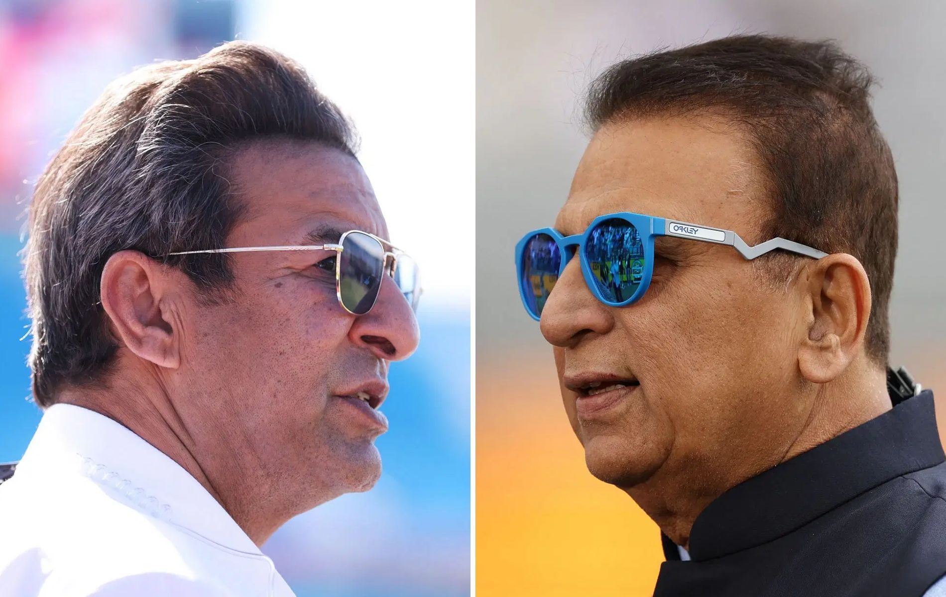 Wasim Akram (left) and Sunil Gavaskar. (Pics: Getty Images).