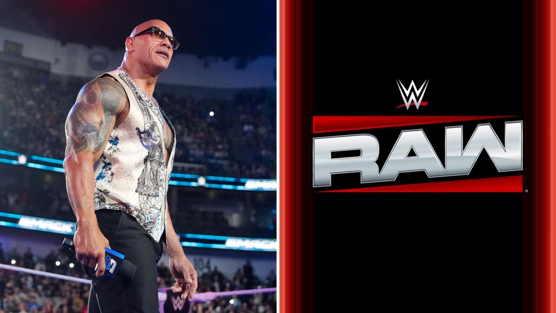 The Rock was not mentioned at all on the most recent WWE RAW [Image credits: WWE.com and WWE Deutchland on X]