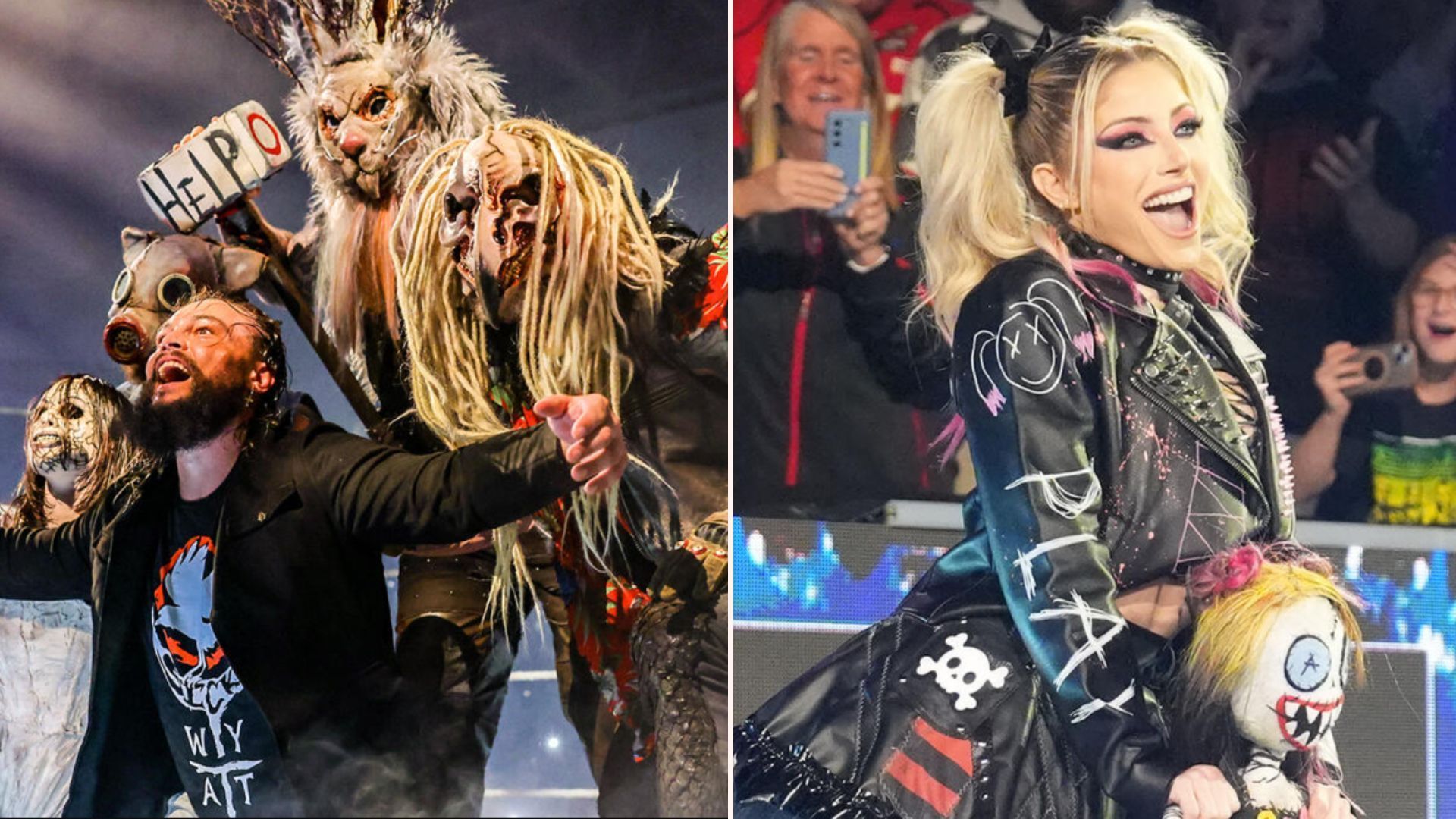 The Wyatt Sicks and Alexa Bliss (Pictures courtesy: WWE.com)