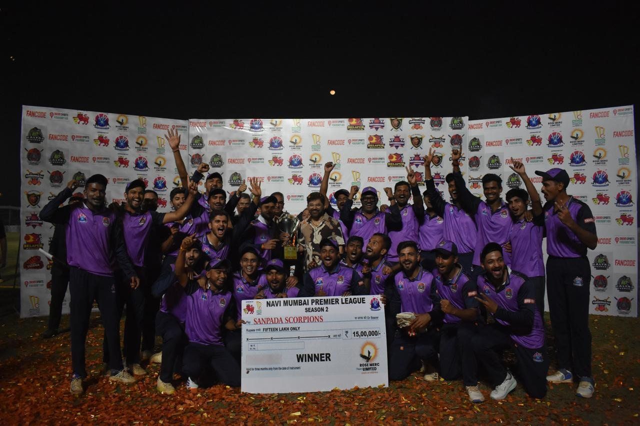 Sanpada Scorpions won the 2024 Navi Mumbai Premier League (Credits: nmplt20.in)