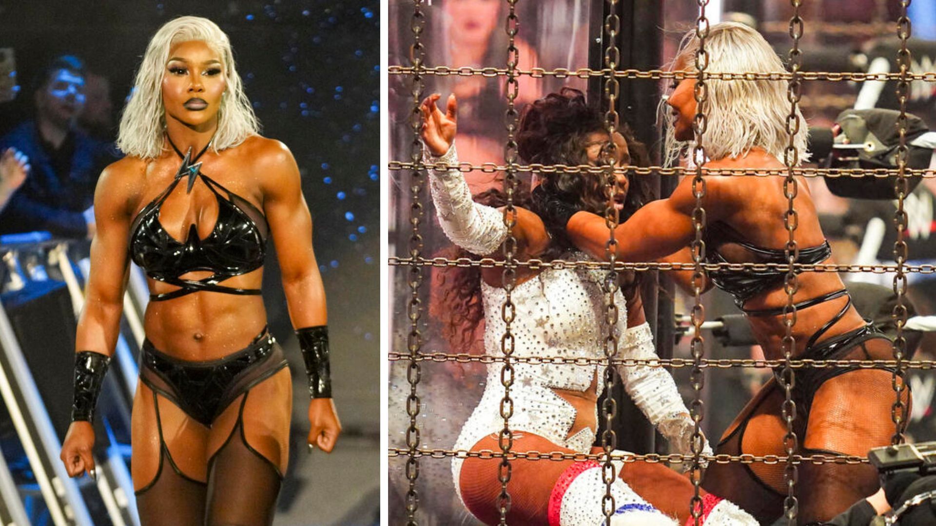 Cargill attacked Naomi at Elimination Chamber 2025. [Image credits: WWE.com]