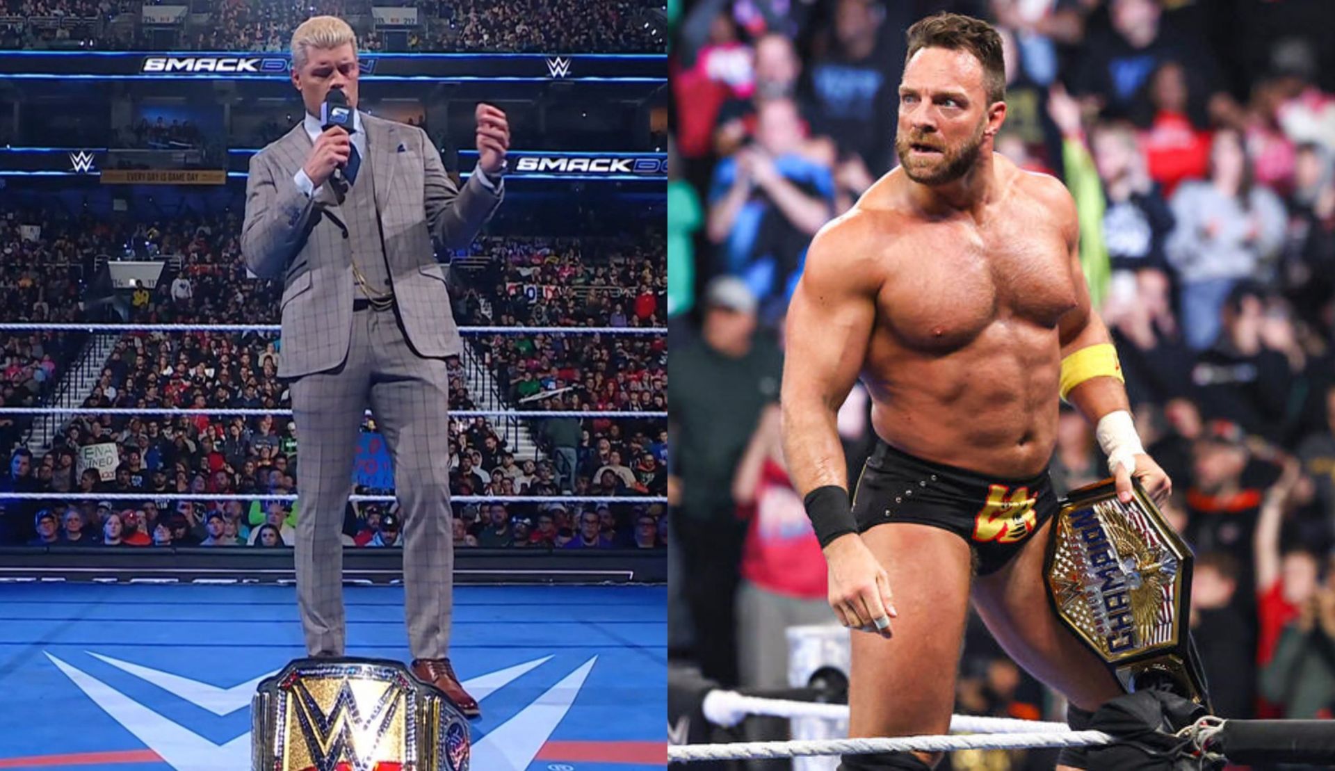 SmackDown में नया चैंपियन मिला (Photo: SK Wrestling X &amp; WWE.com)