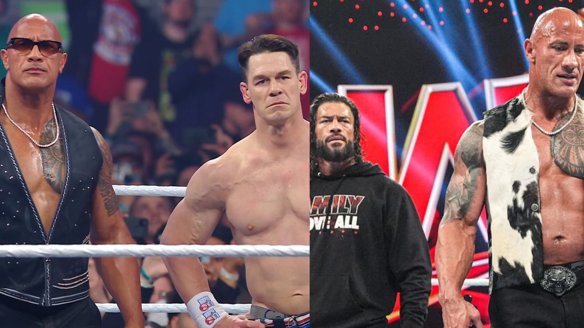 John Cena and The Rock could team up for a tag team match at WrestleMania 41 [Image Credits: WWE.com and WWE