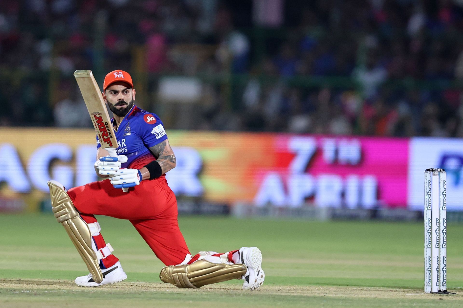 Virat Kohli batting during IPL 2024 (Image Credits: Getty Images)