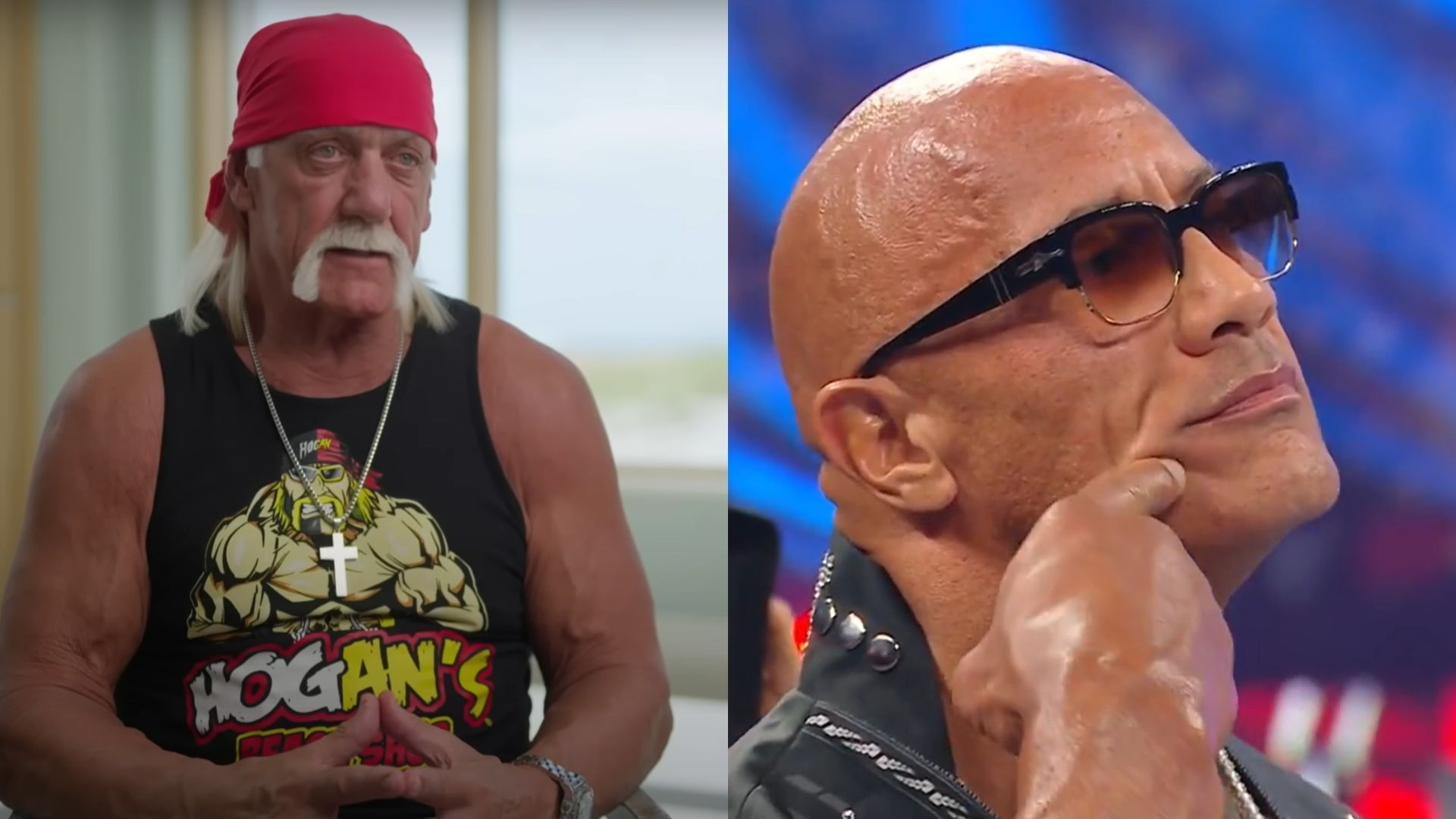 Hulk Hogan (left) and The Rock (right) [Image Credits: WWE