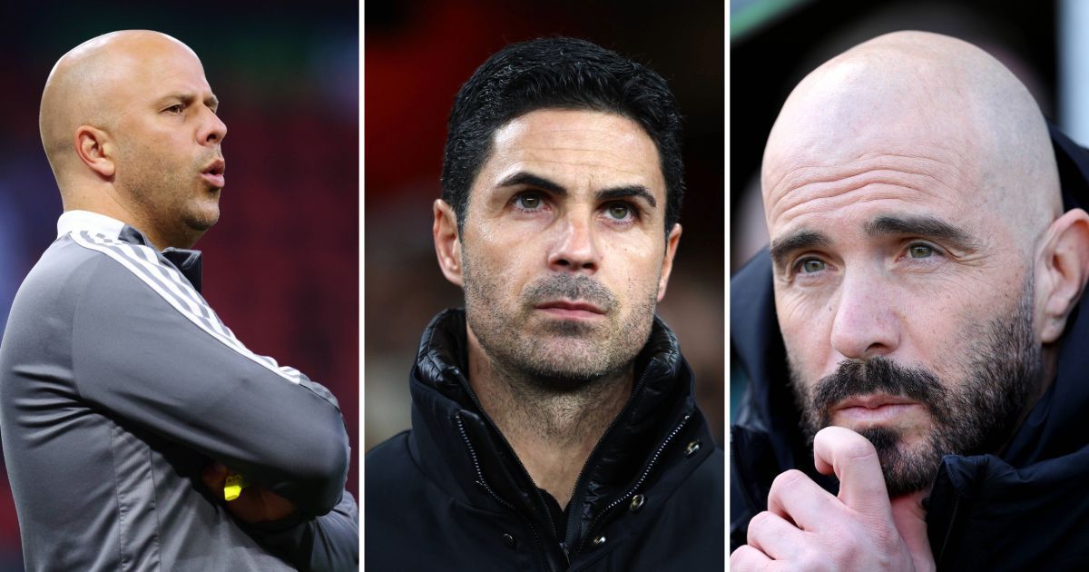 Arne Slot (left), Mikel Arteta (center) &amp; Enzo Maresca (right) - (Image: All images from Getty)