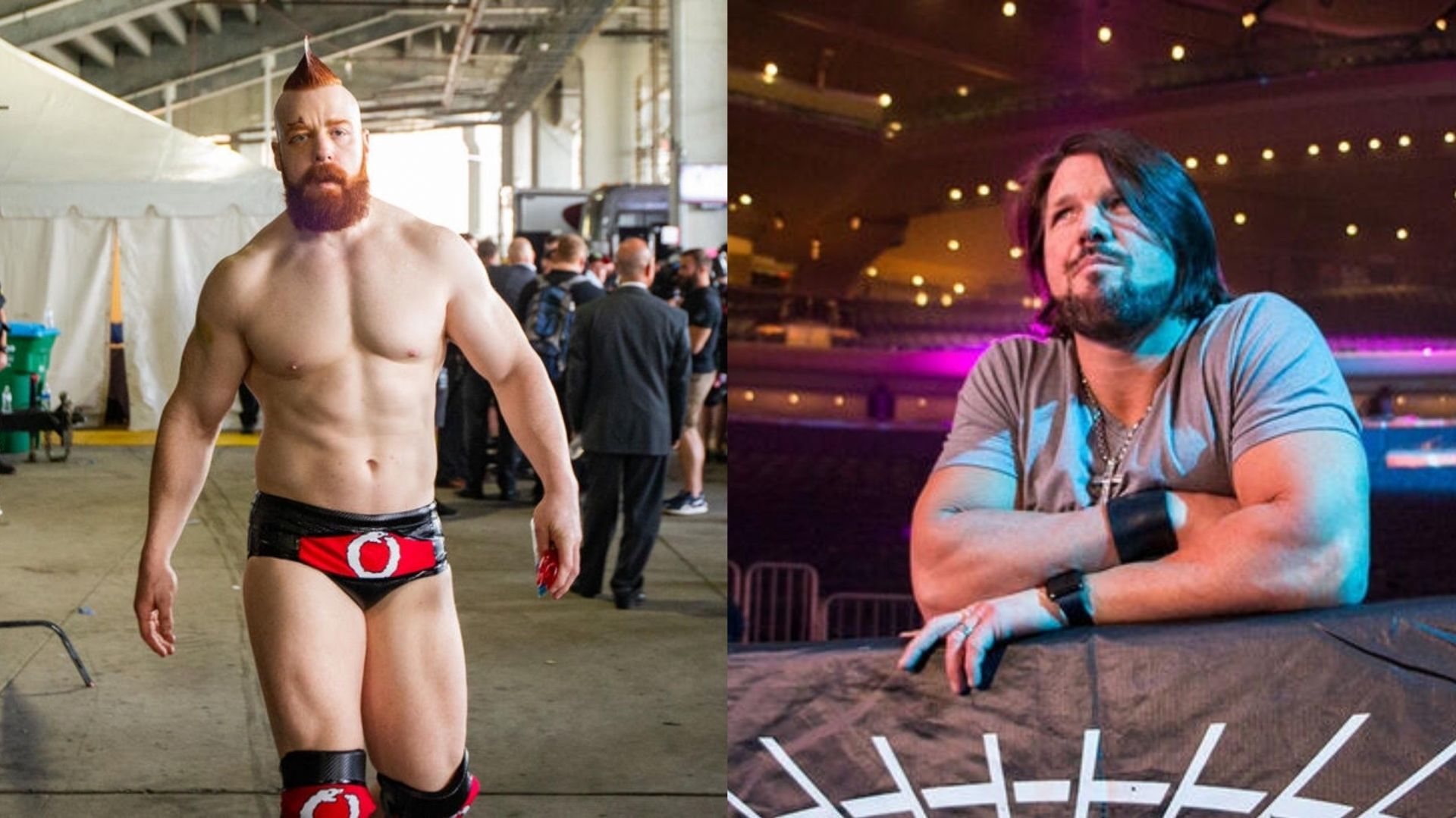 Sheamus and AJ Styles! (Images from WWE.com)