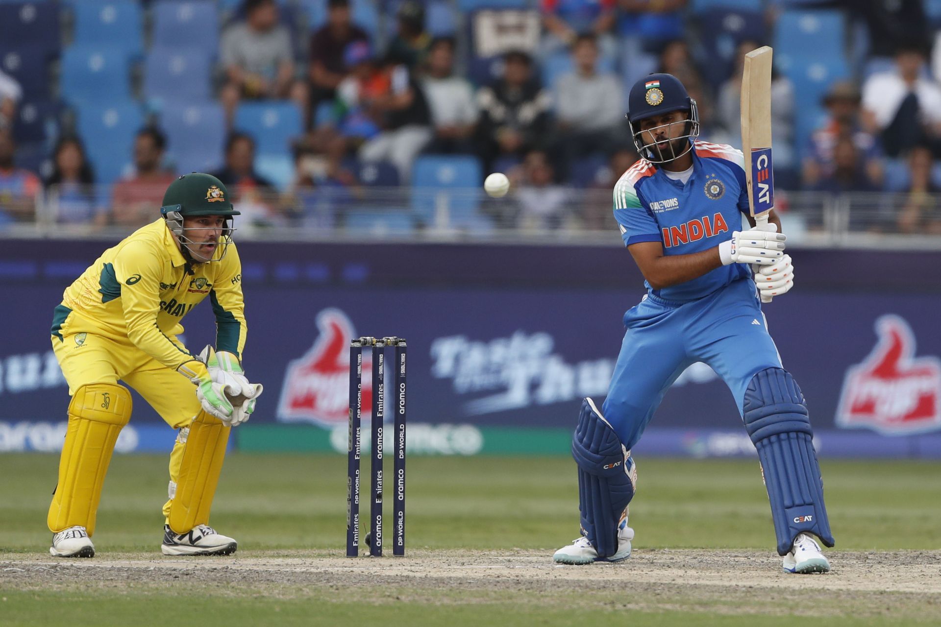 Shreyas Iyer scored 45 runs off 62 deliveries in India&#039;s 2025 Champions Trophy semi-final against Australia. [P/C: Getty]