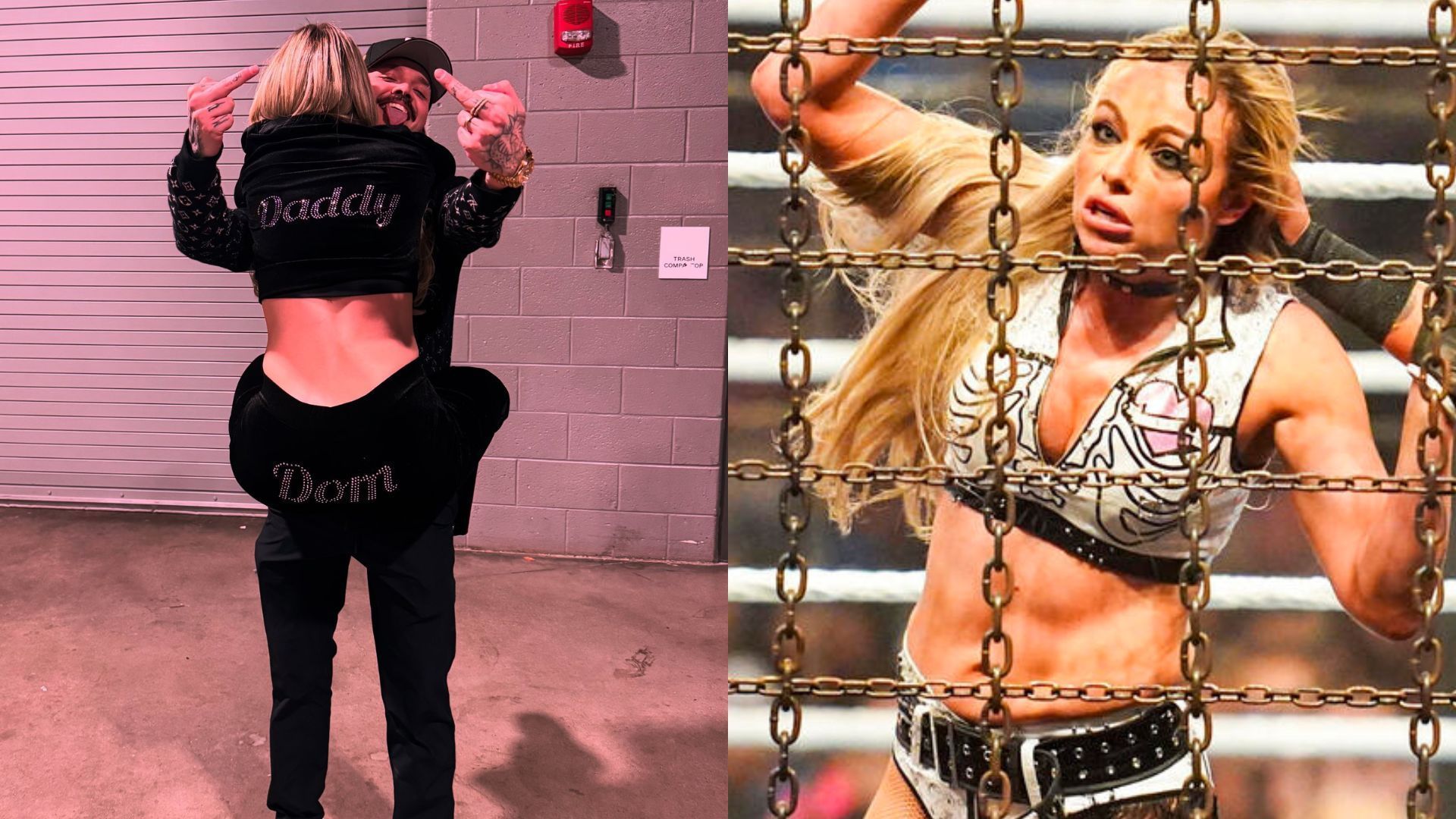 Dominik Mysterio and Liv Morgan are an on-screen couple (Image Credits: Liv Morgan on X and WWE.com)