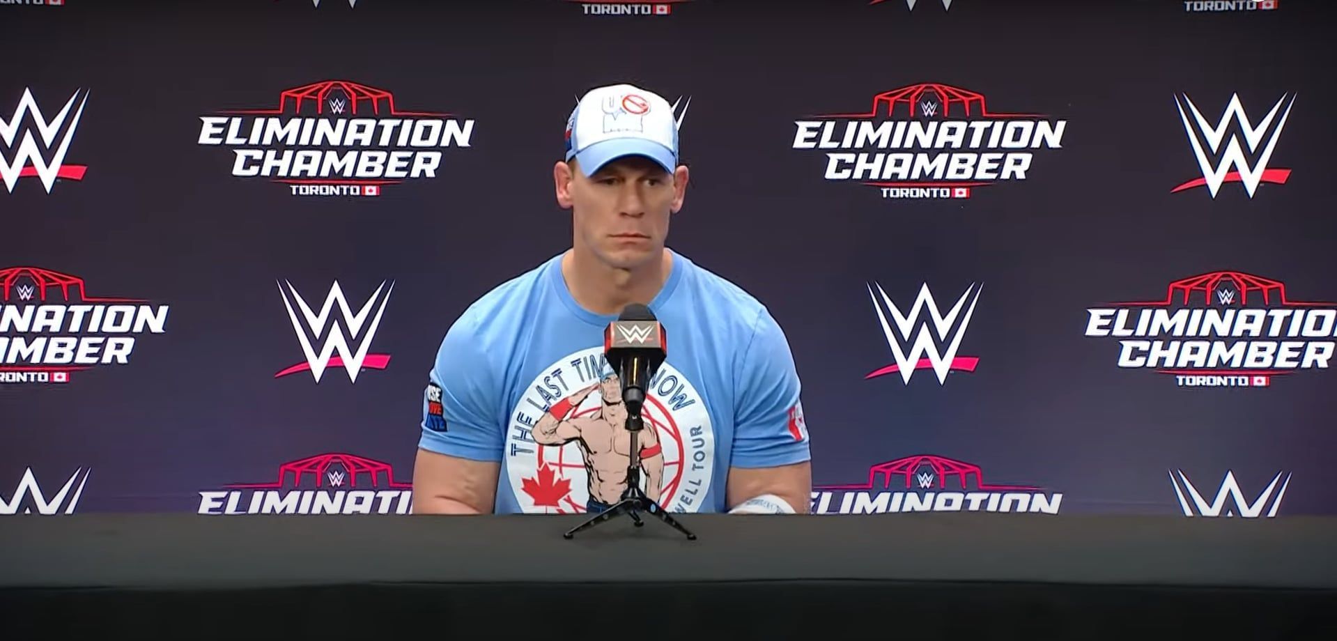 John Cena after turning heel at Elimination Chamber (Image via WWE on YouTube)