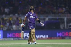 Ajinkya Rahane falls after scoring a 50 on captaincy debut for KKR against RCB in IPL 2025 opener