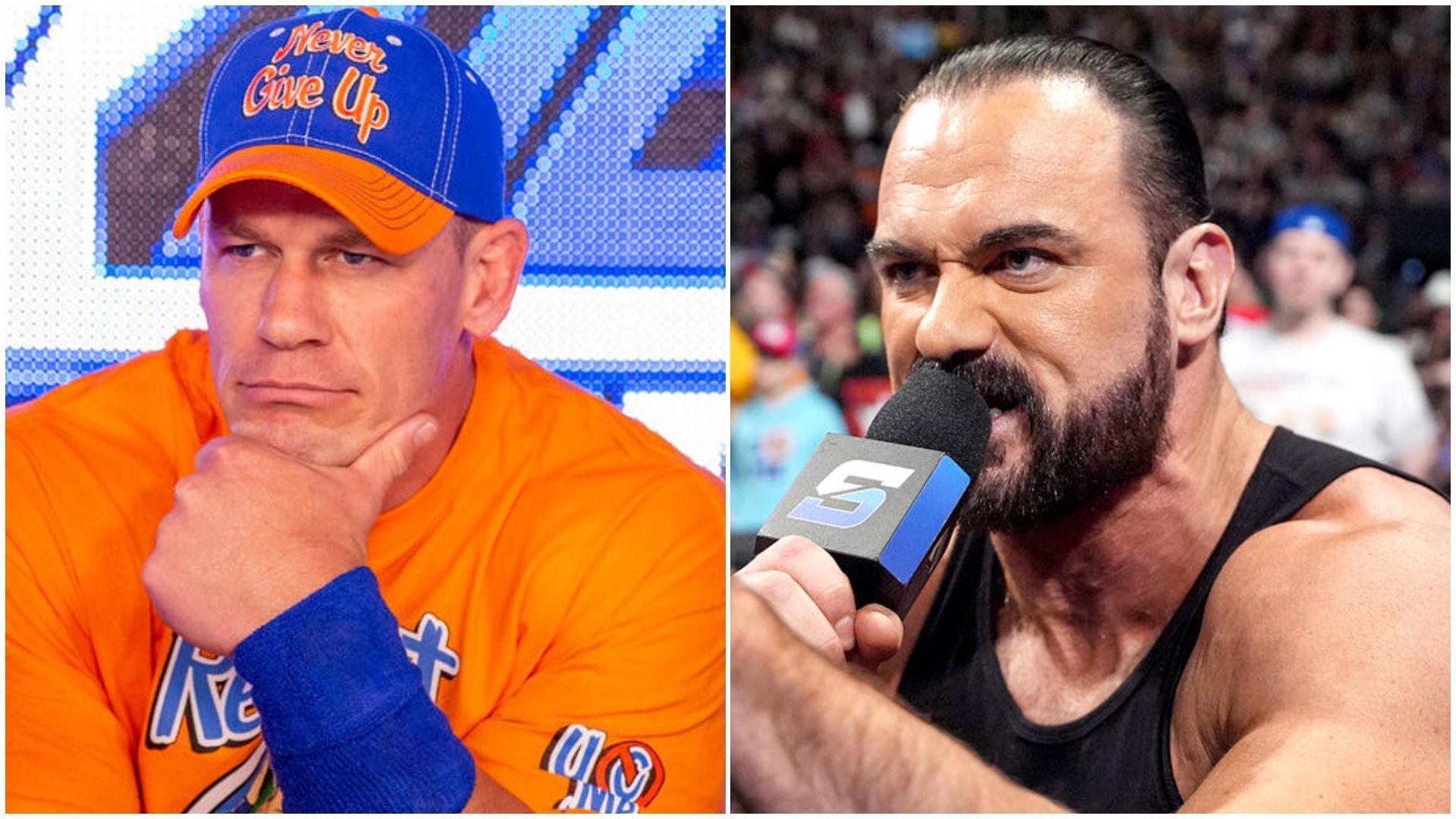 John Cena (left), Drew McIntyre (right). [Images via: WWE.com]