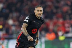 "I have him in my fantasy and today he gave me a lot of points" - Raphinha hails Barcelona teammate for performance in 1-0 win vs Benfica