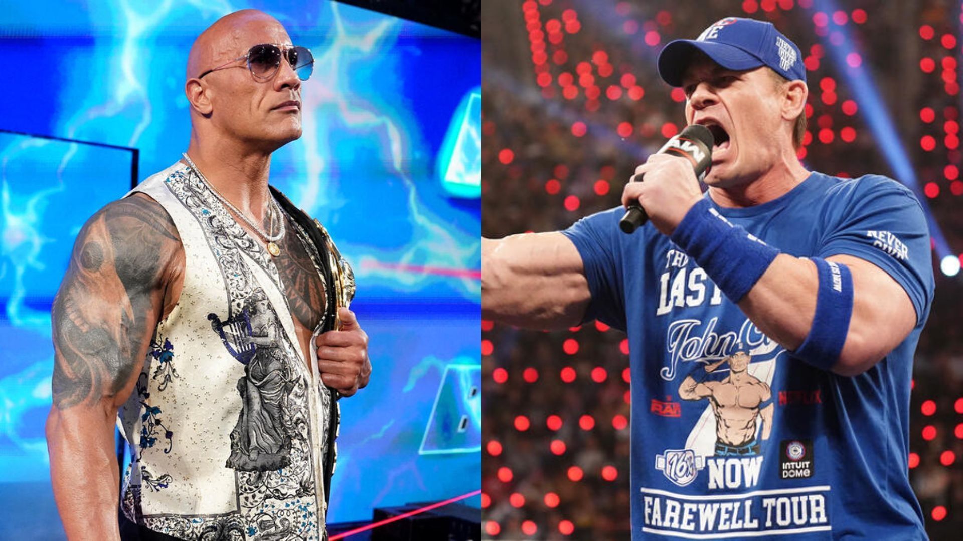 The Rock and John Cena created history at Elimination Chamber [Image via wwe.com]