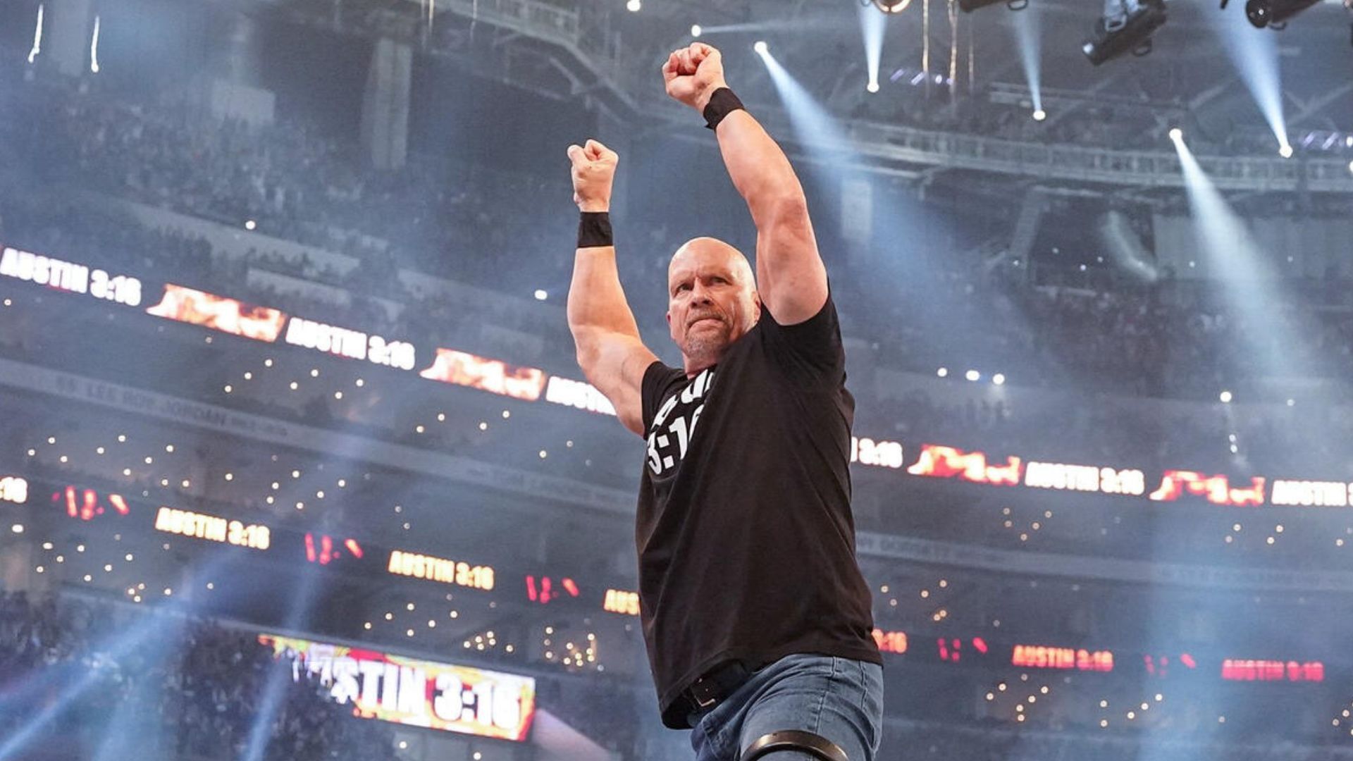 Stone Cold Steve Austin at WrestleMania 38! [Image credit: WWE.com]