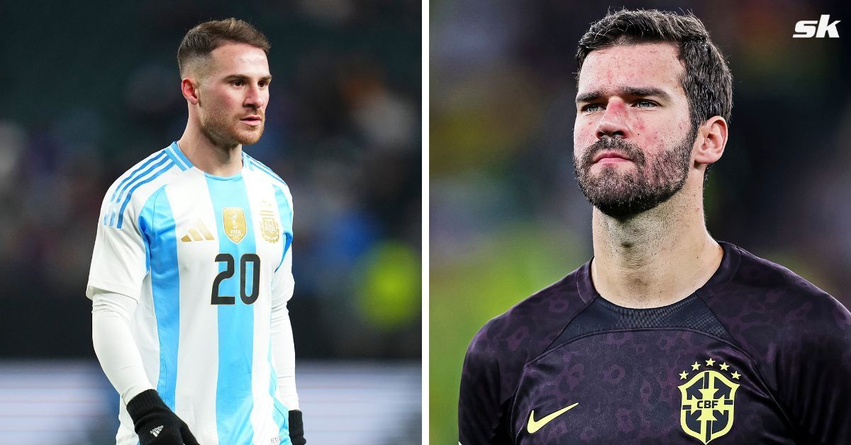 &ldquo;We&rsquo;ll try to put something in Alisson&rsquo;s food so he doesn&rsquo;t arrive for Argentina vs Brazil&rdquo; - Mac Allister makes hilarious claim on Liverpool teammate