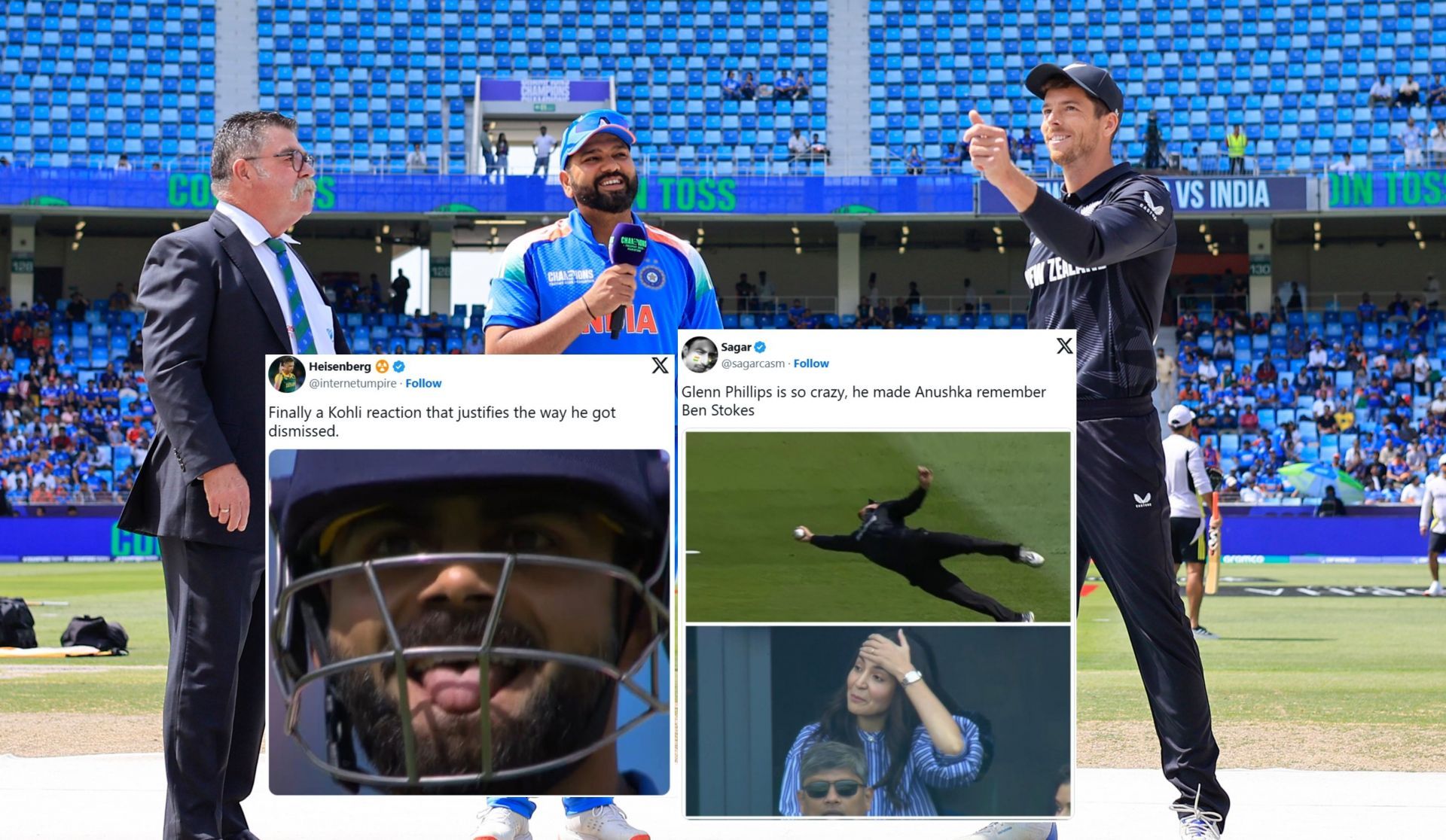 Fans react with memes after India