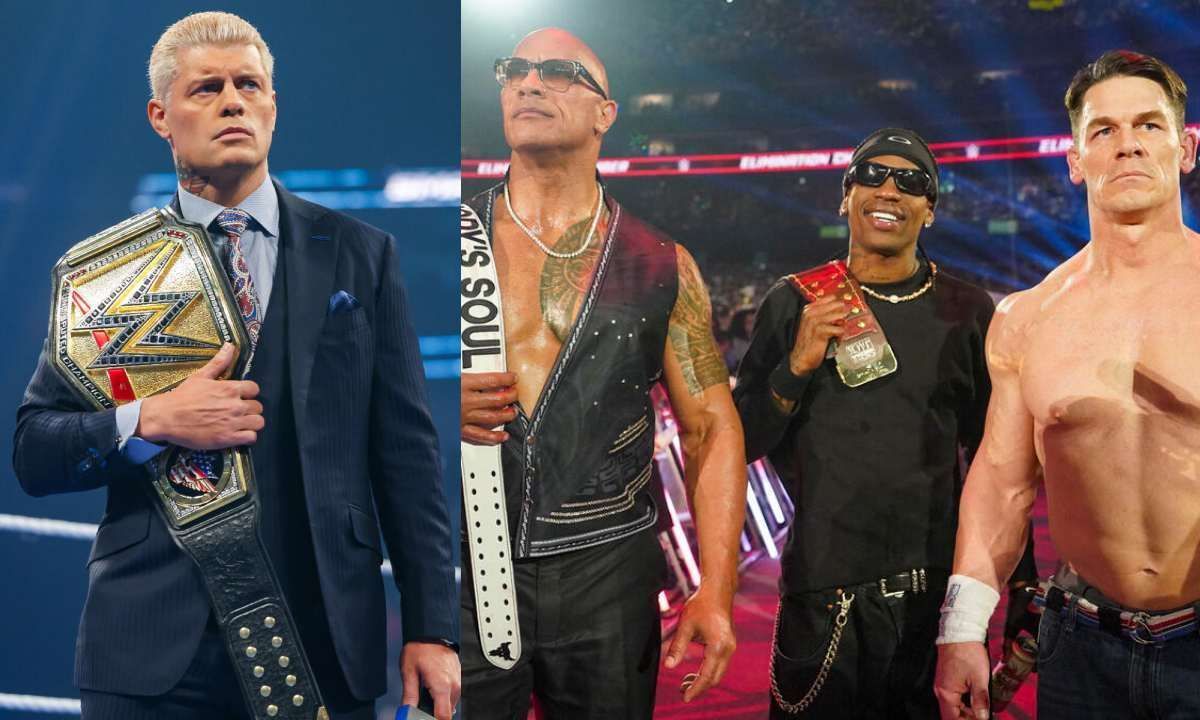 Cody Rhodes (L) and  The  Rock (R). Photo credit: WWE.com