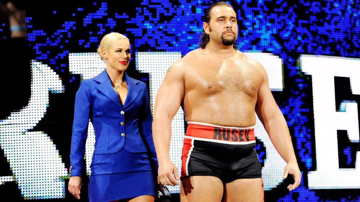 Miro (aka Rusev) and Lana during their first stint in WWE (Photo credit: WWE.com)