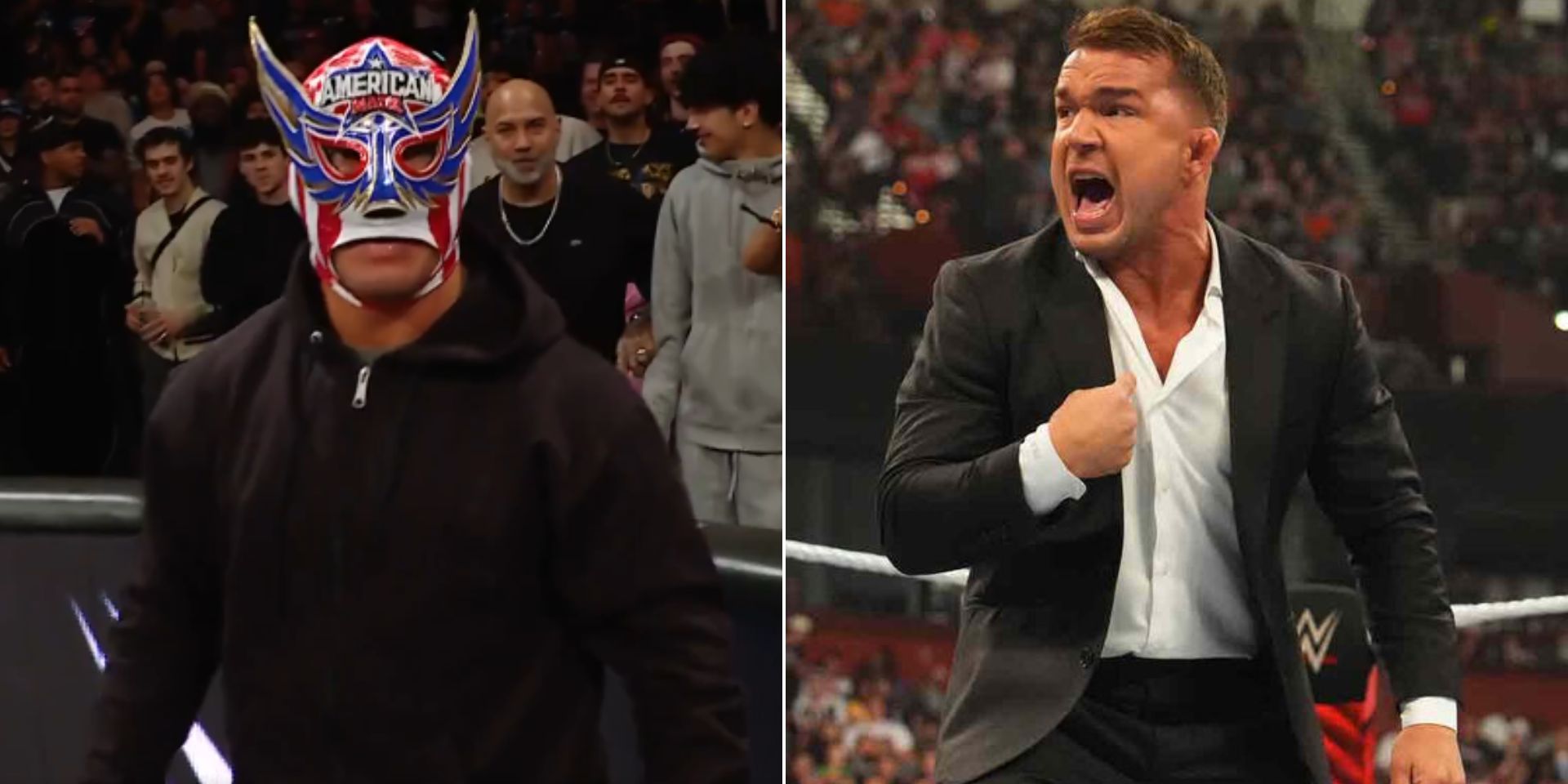 Was Chad Gable behind it? (Images via WWE