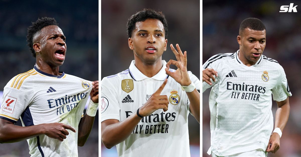 Rodrygo speaks up on playing alongside Vinicius Jr and Kylian Mbappe in Real Madrid attack (Source: All images from Getty)