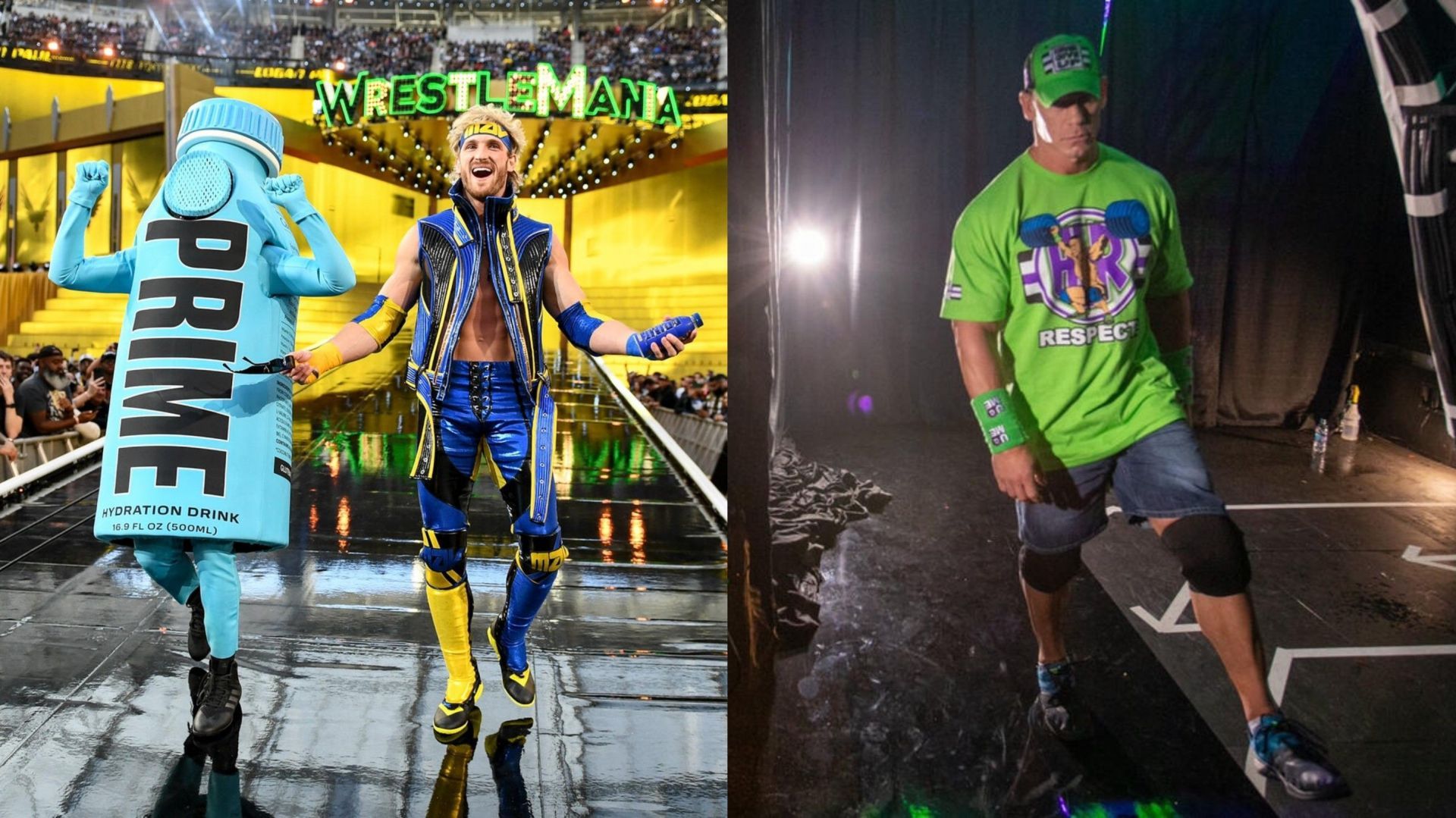 Logan Paul and John Cena! (Photos from WWE.com)