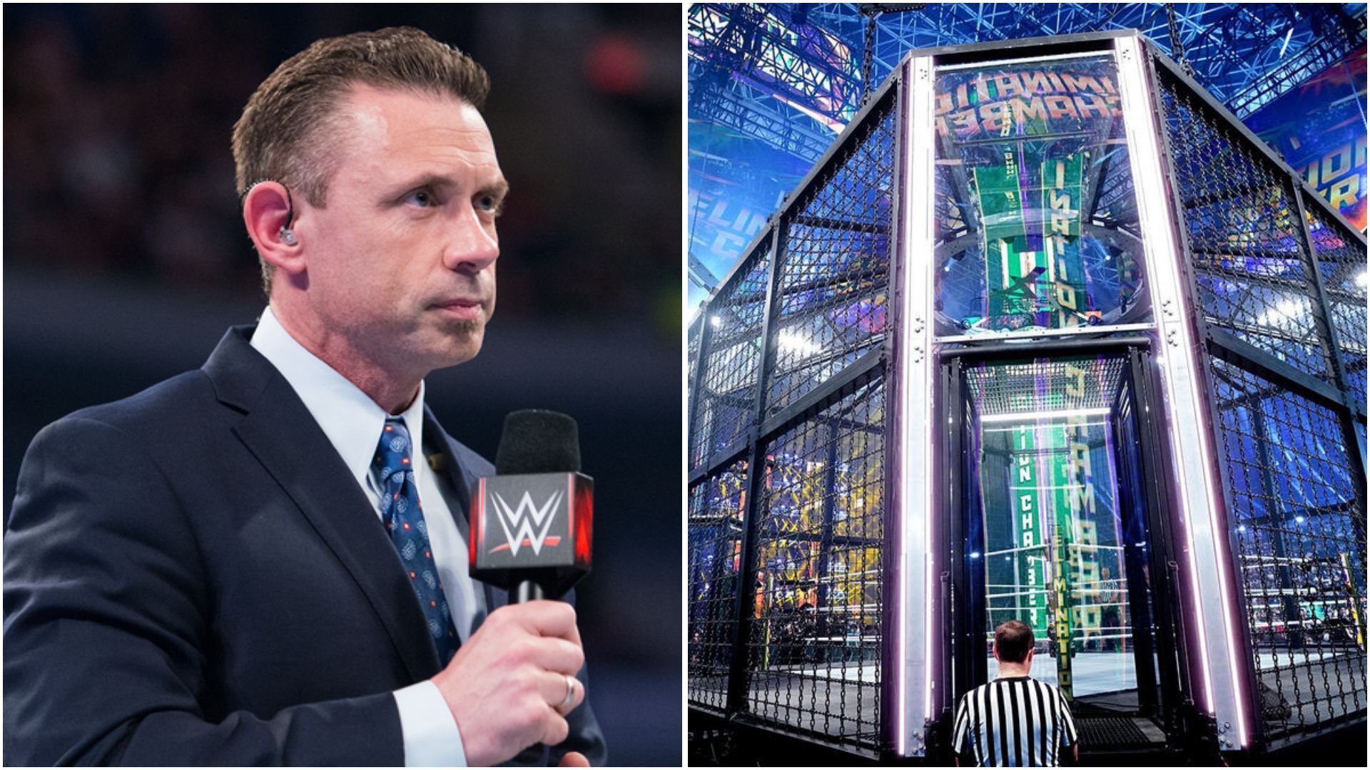 Michael Cole makes his pick for the Elimination Chamber. (Photos: WWE.com)