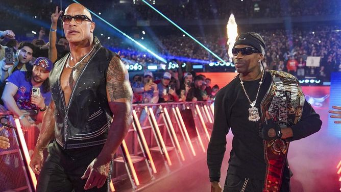 Jey Uso makes joke about Travis Scott slapping Cody Rhodes at WWE Elimination Chamber