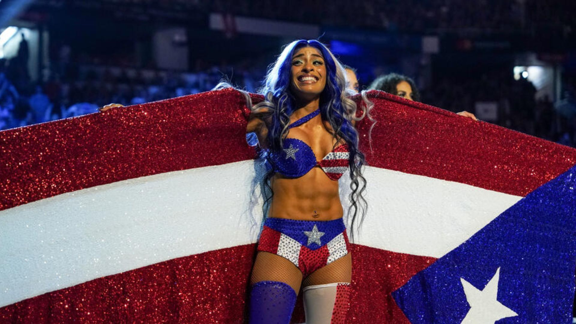 Zelina Vega at WWE Backlash 2023! [Image credit: WWE.com]