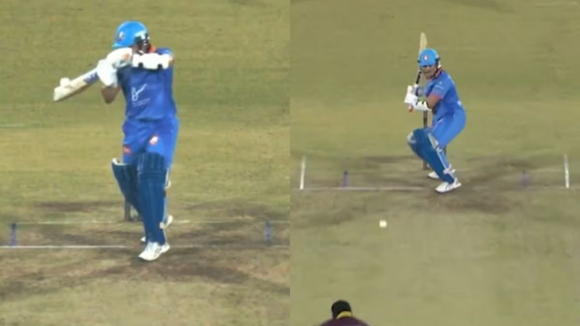 Sachin Tendulkar played a delightful upper cut shot in IMLT20 2025 final (Image via @imlt20official on X)