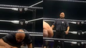 WWE star knocked out suddenly; referee stops match immediately