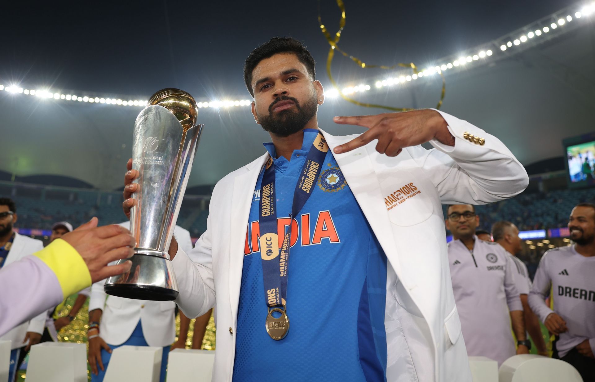 Shreyas Iyer won his first-ever ICC title with the 2025 Champions Trophy triumph [Credit: Getty]