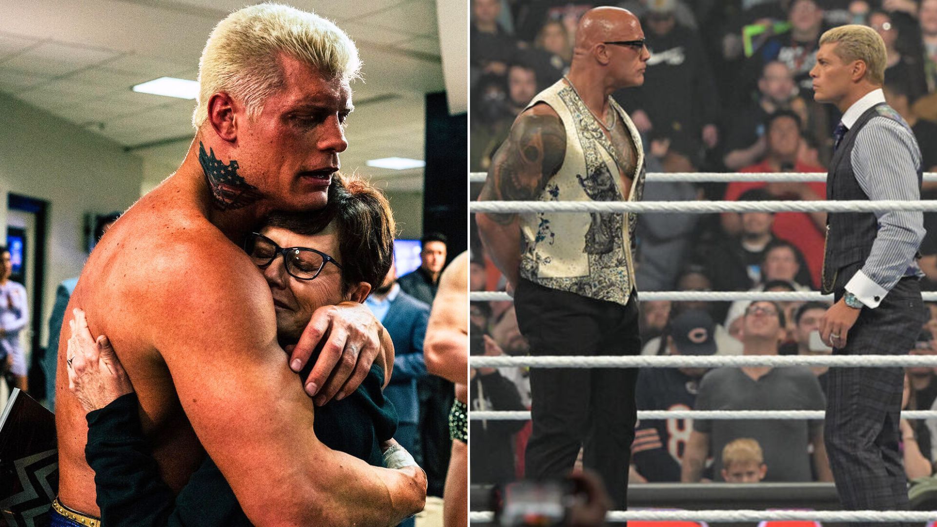 Cody Rhodes rejected The Rock (Images via WWE.com)