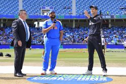 "Poor captaincy by Rohit Sharma"- Fans react as India lose 13th consecutive toss in ODIs during Champions Trophy clash vs New Zealand