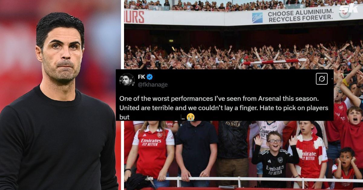 Arsenal fans lashed out at Mikel Merino and Leandro Trossard for their sub-par performances in the 1-1 draw against Manchester United