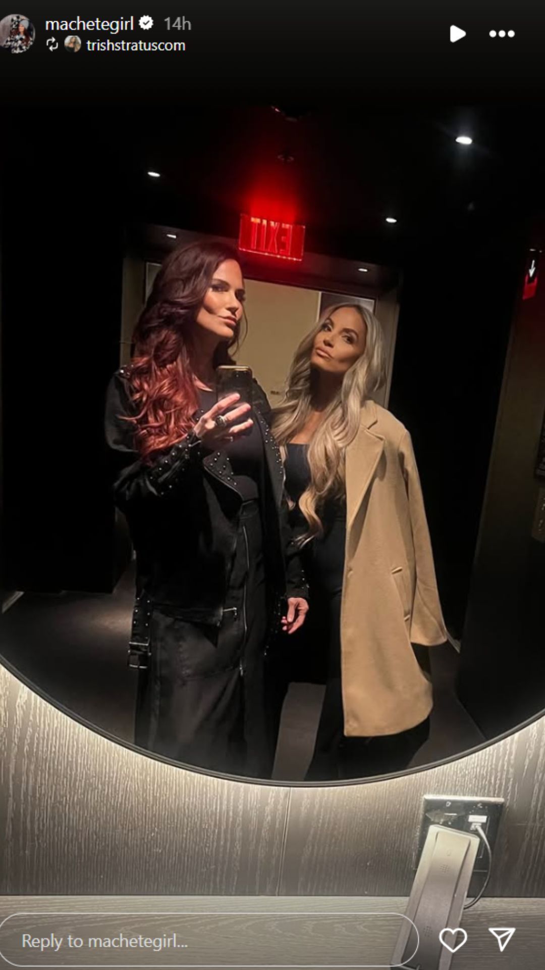 Lita and Trish Stratus reunite [Photo courtesy: Lita&#039;s Instagram]