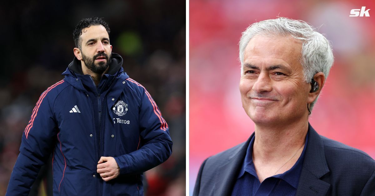 Jose Mourinho makes feelings clear about Ruben Amorim amid Manchester United struggles (Source: both images from Getty)