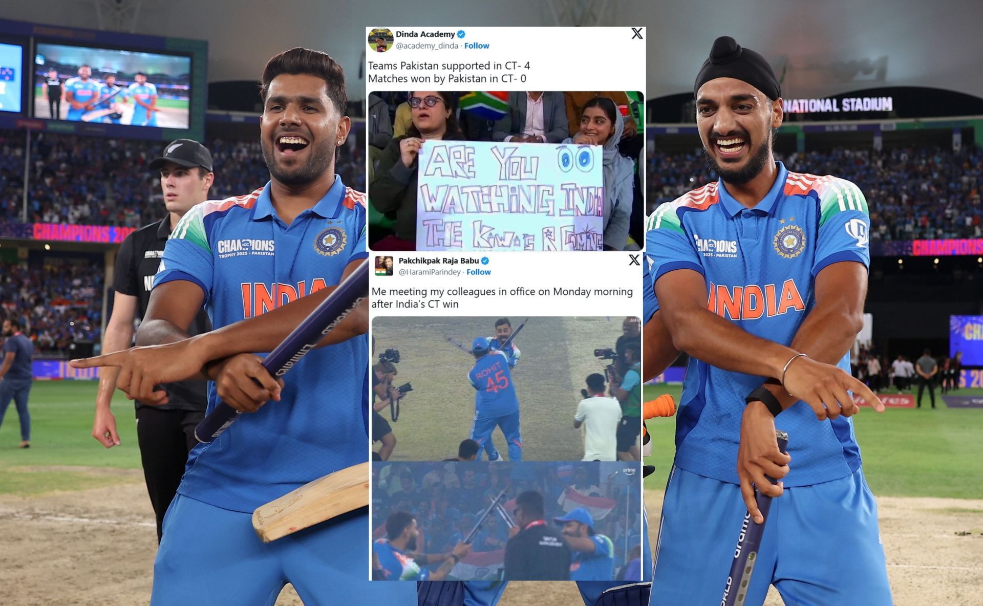 Fans react after India