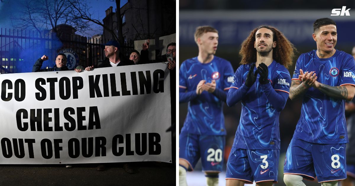 Chelsea fans staged a protest against the club